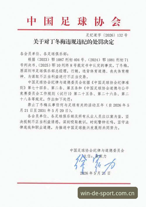 德赢体育帮助中心手机版 中国足协第三批禁足名单全面评测:65人受罚背后,体育赛事投注平台如何看合规风暴